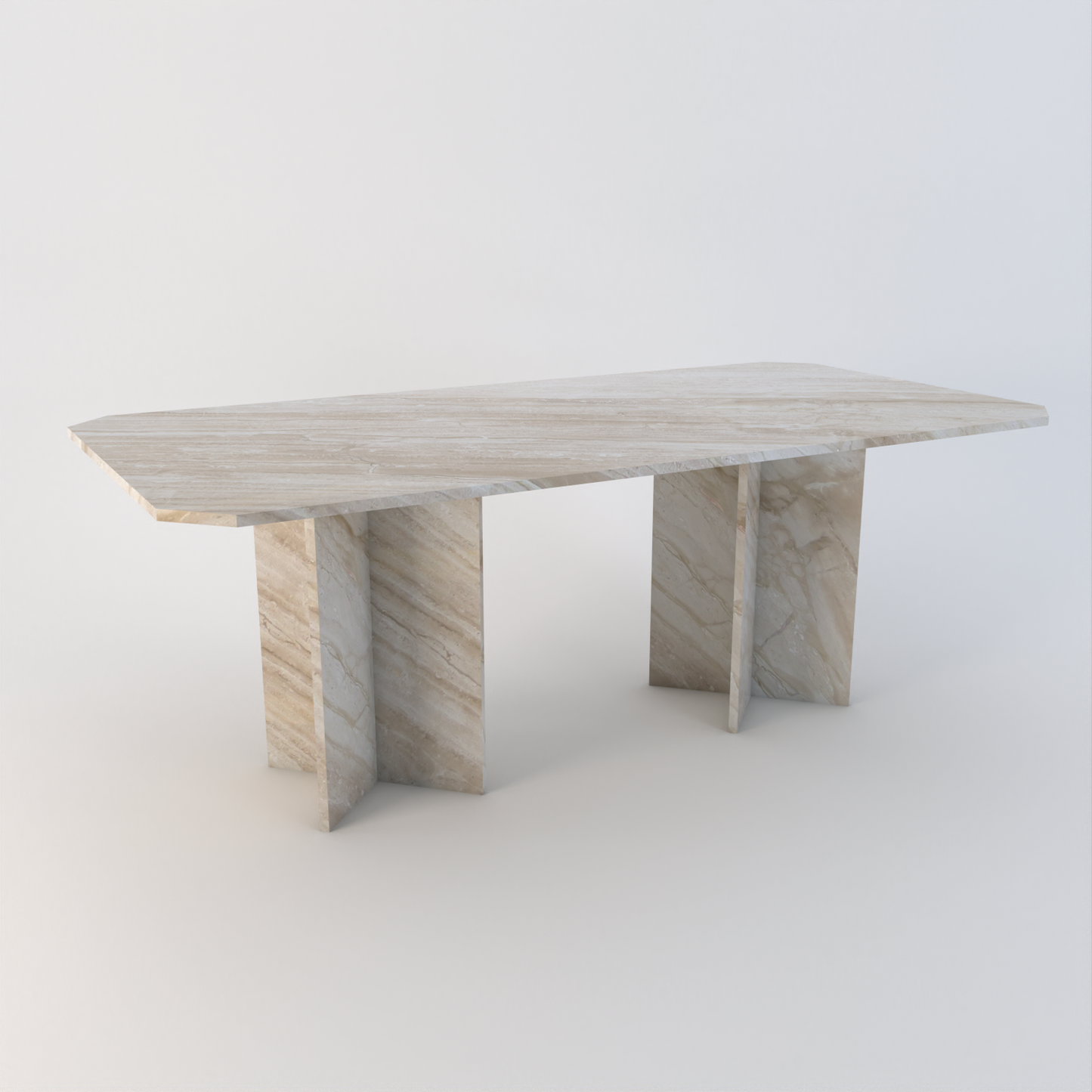 Gara 2000 x 1000 Double Based Dining Table – Custom Stone Furniture in Quartz, Marble & Granite