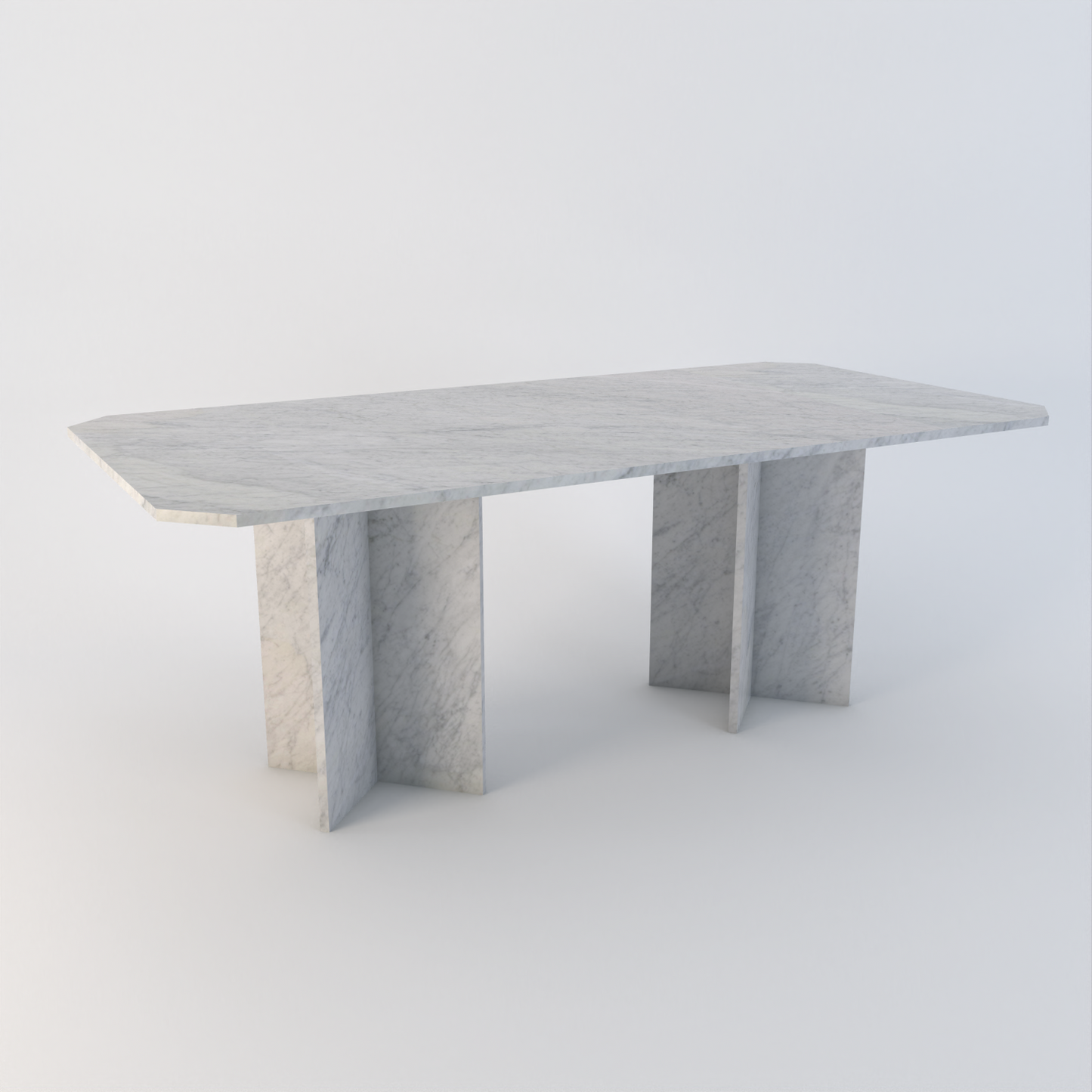 Gara 2000 x 1000 Double Based Dining Table – Custom Stone Furniture in Quartz, Marble & Granite