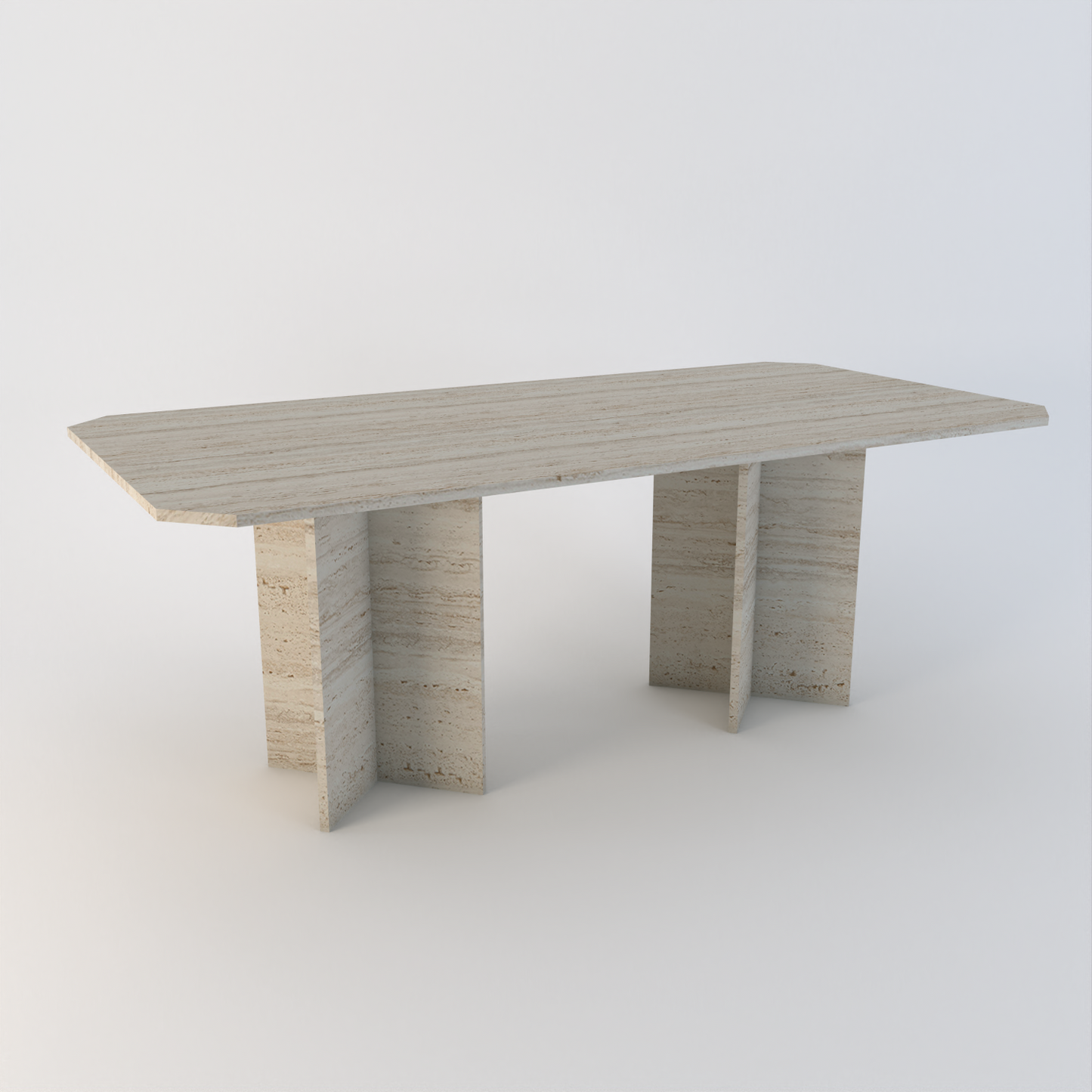 Gara 2000 x 1000 Double Based Dining Table – Custom Stone Furniture in Quartz, Marble & Granite