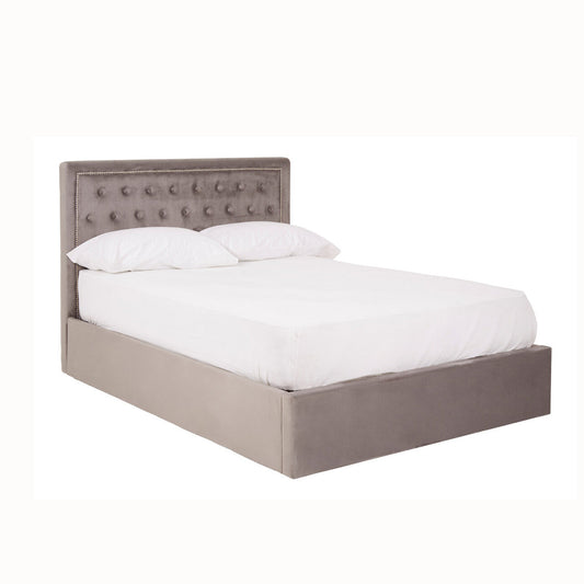 Hailey Velvet Double Ottoman Bed - Various Sizes & Colours
