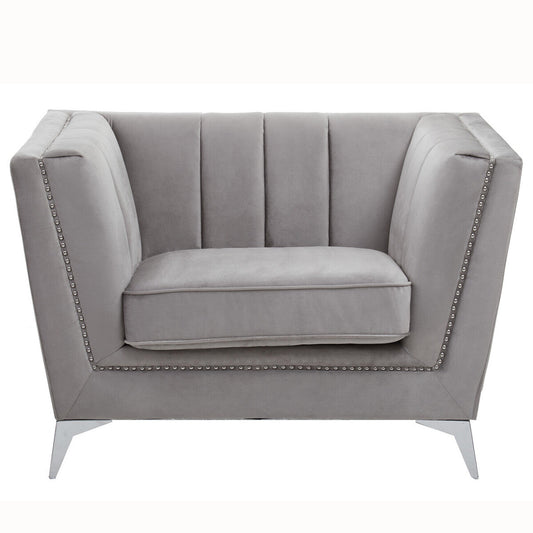 Hapsen Velvet Accent Chair