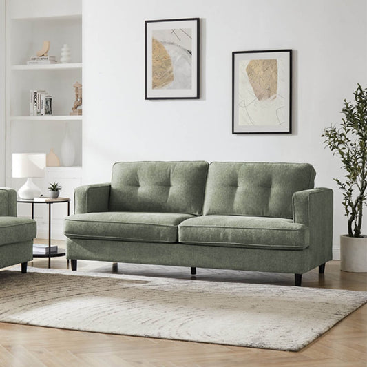 Ivy Fixed 3 Seater Sofa – Grey or Sage Green
