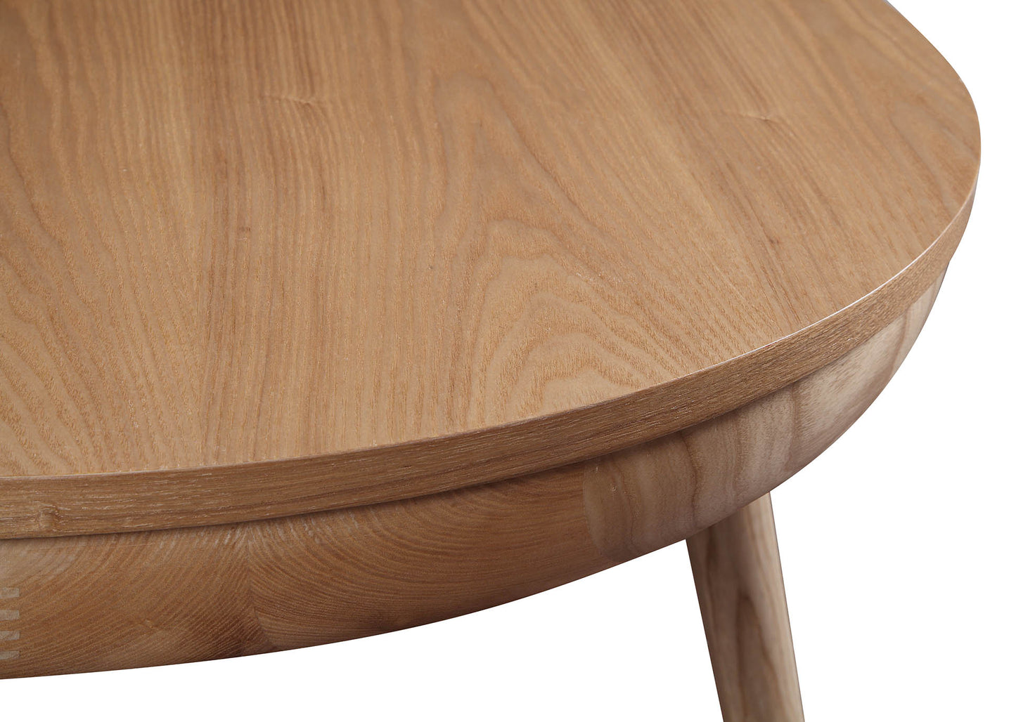 Oakland Ash Wood Round Coffee Table Sleek and Stylish