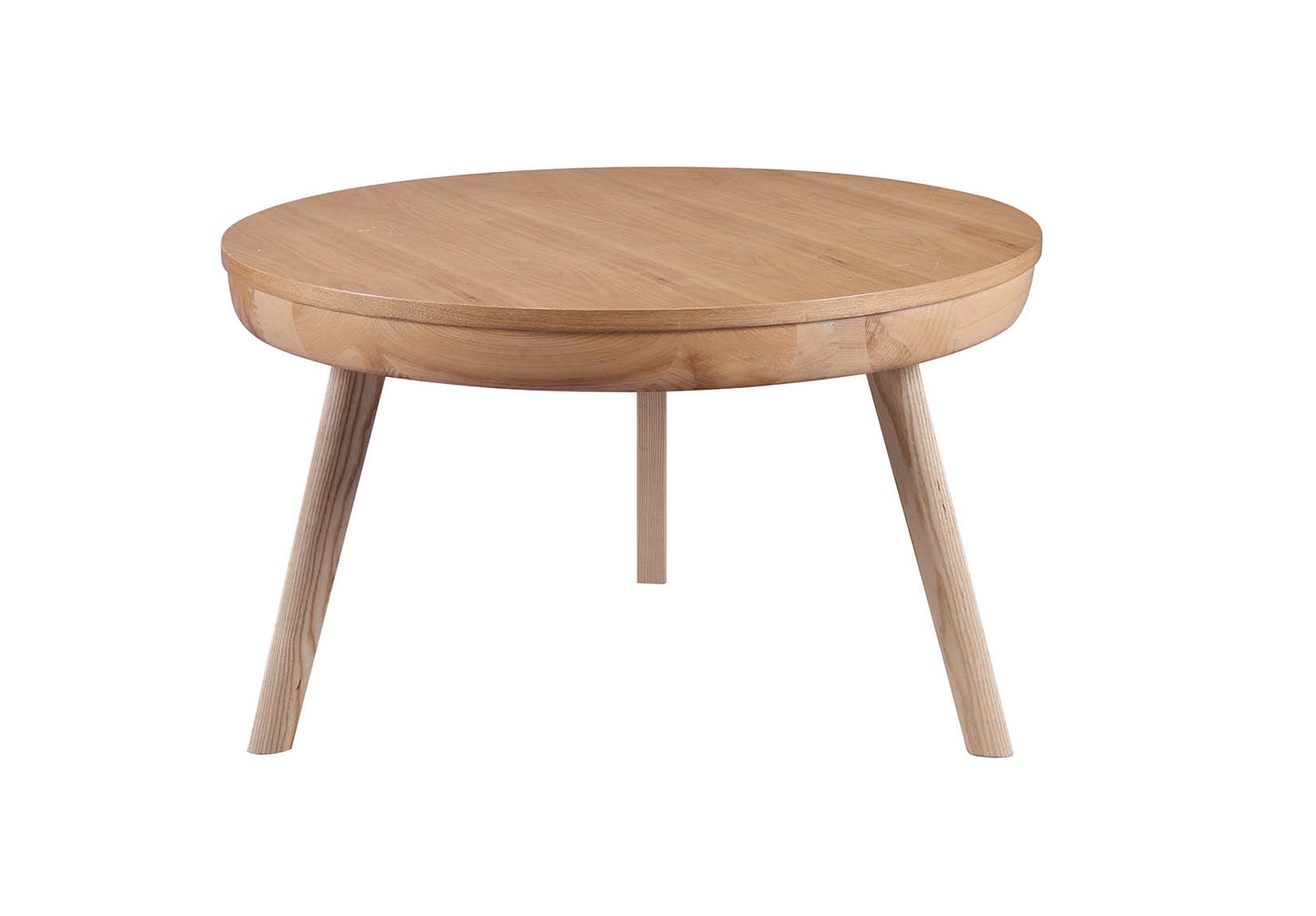 Oakland Ash Wood Round Coffee Table Sleek and Stylish