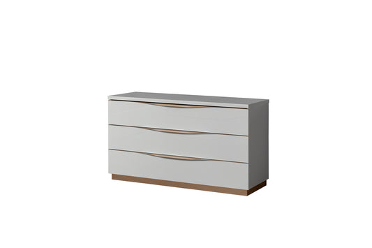 KIKI White hi-gloss 3 or 6 Draw Chest