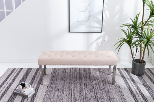 Knight Velvet Dining Bench