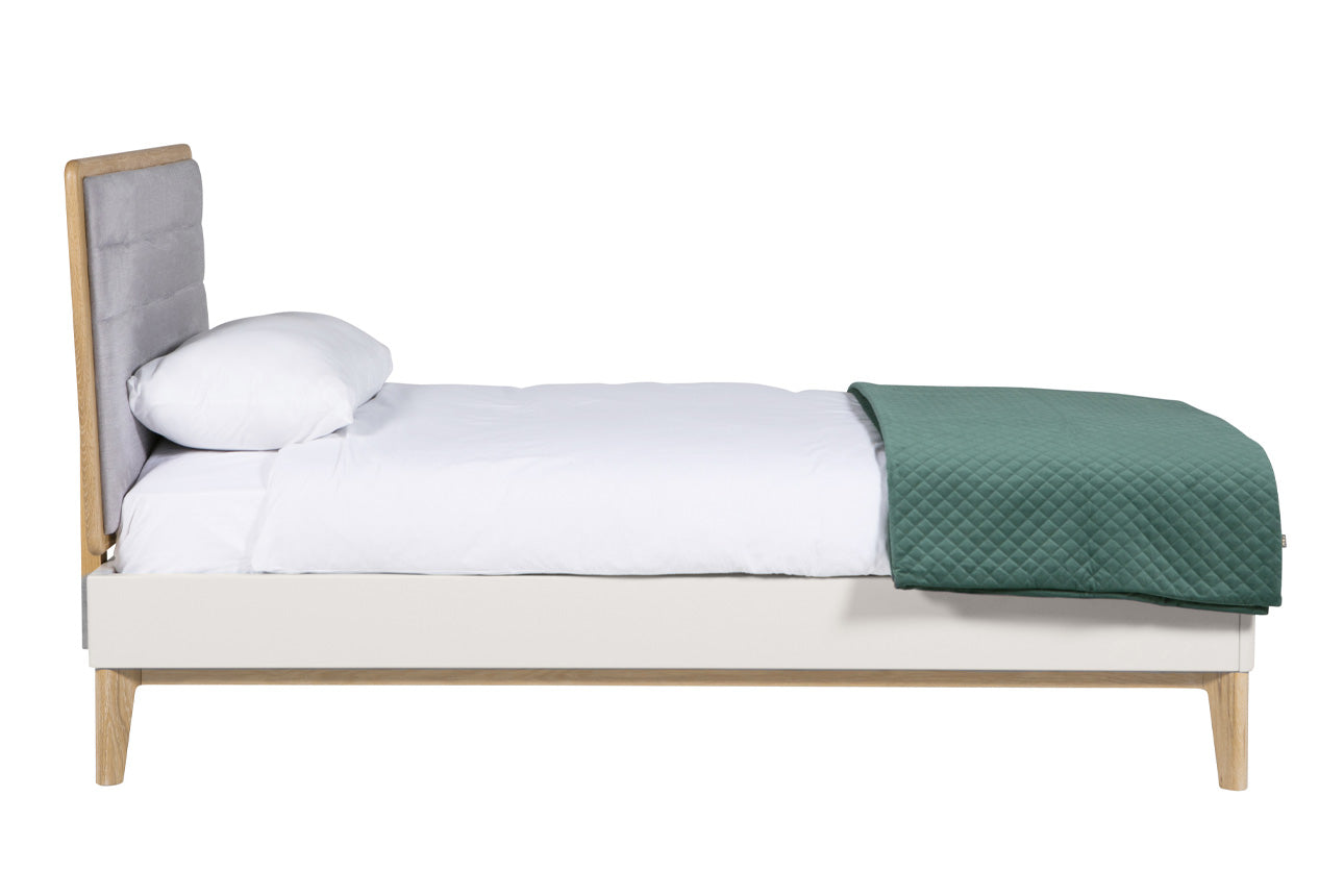 Arc Single Bed – Oak & Dove Grey