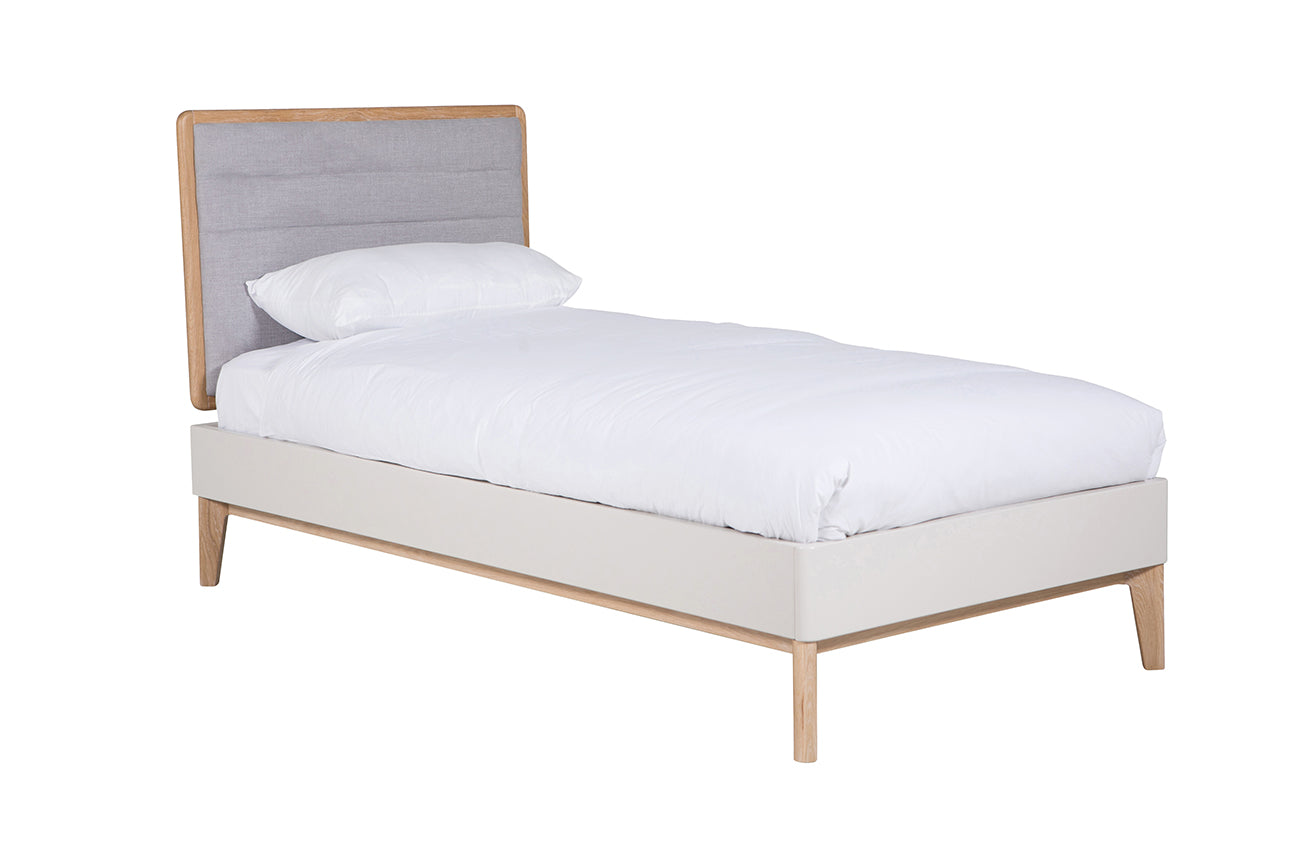 Arc Single Bed – Oak & Dove Grey
