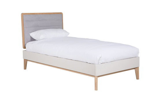 Arc Single Bed – Oak & Dove Grey