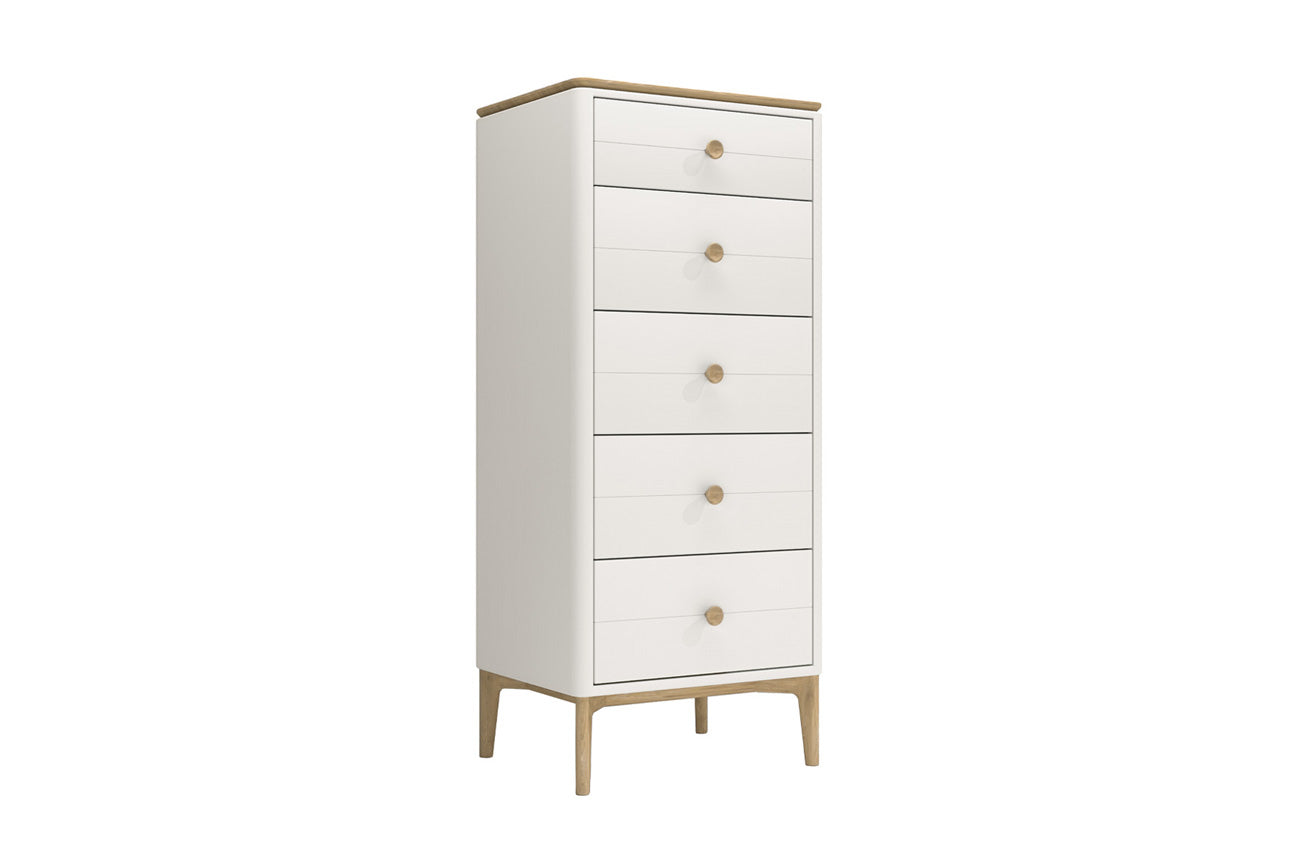 Arc Tall 5 Draw Chest of Drawers