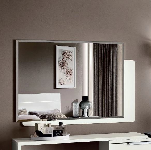 KARA White Hi-Gloss Wall Mirror