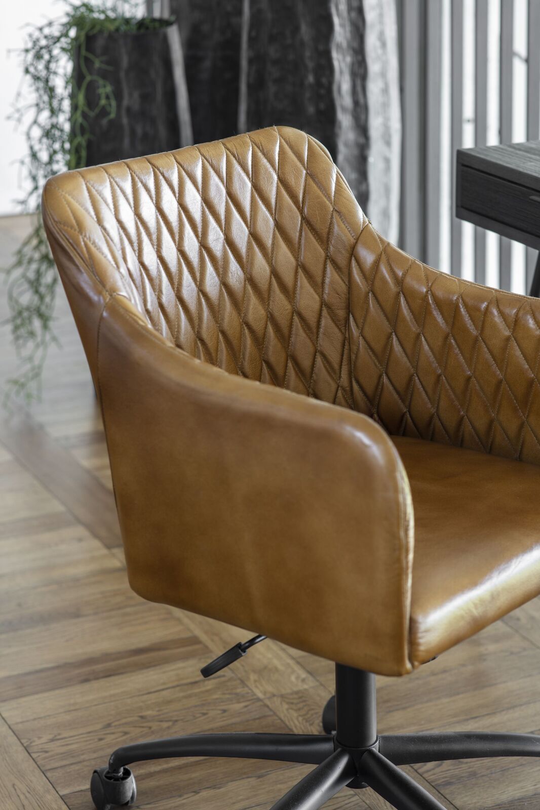 Monty Leather Office Chair