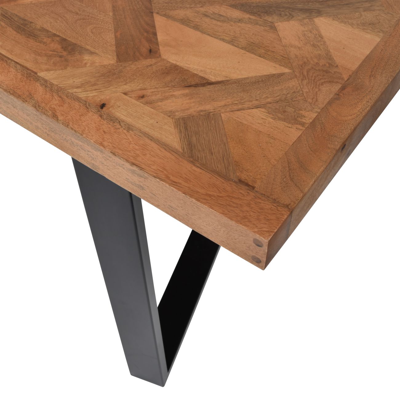 Marham Geometric Wooden Dining Table