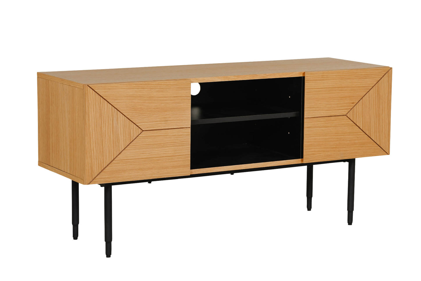 The Natalie TV Unit 1200 in Natural Oak