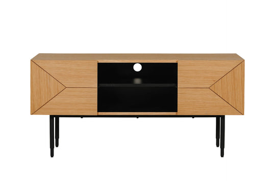 Natalie TV Unit 1200 in Natural Oak