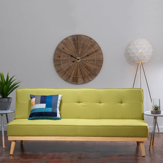 Oslo 3 Seater Sofa Bed – Velvet in Green or Grey