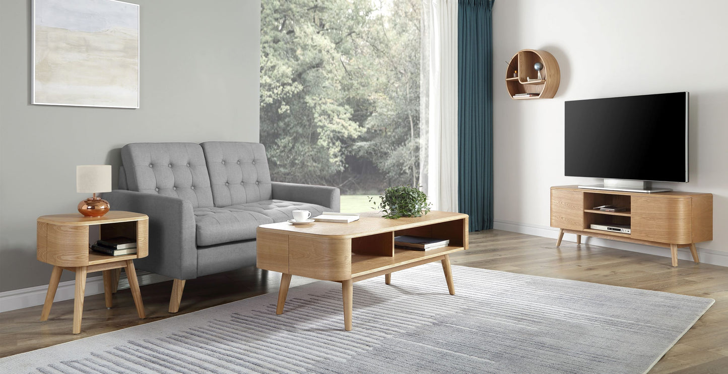 Stockholm Oak TV Stand Stylish Oak Media Stand