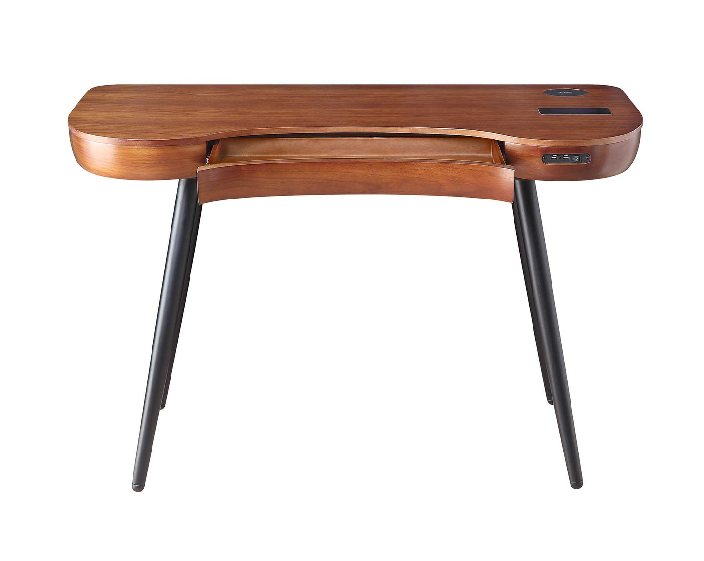 Oakland Walnut Smart Desk Premium Desk with Speakers & Charger