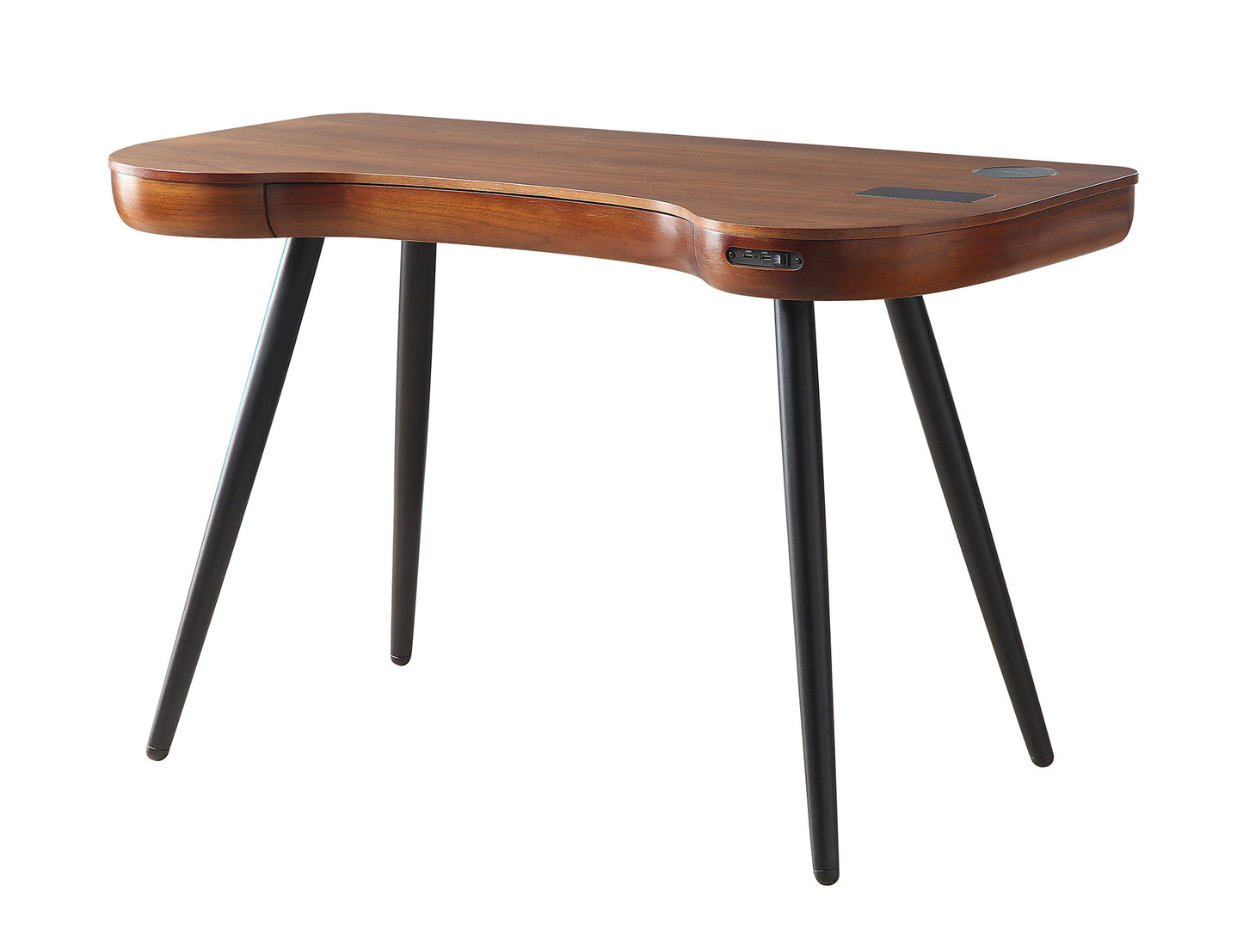Oakland Walnut Smart Desk Premium Desk with Speakers & Charger