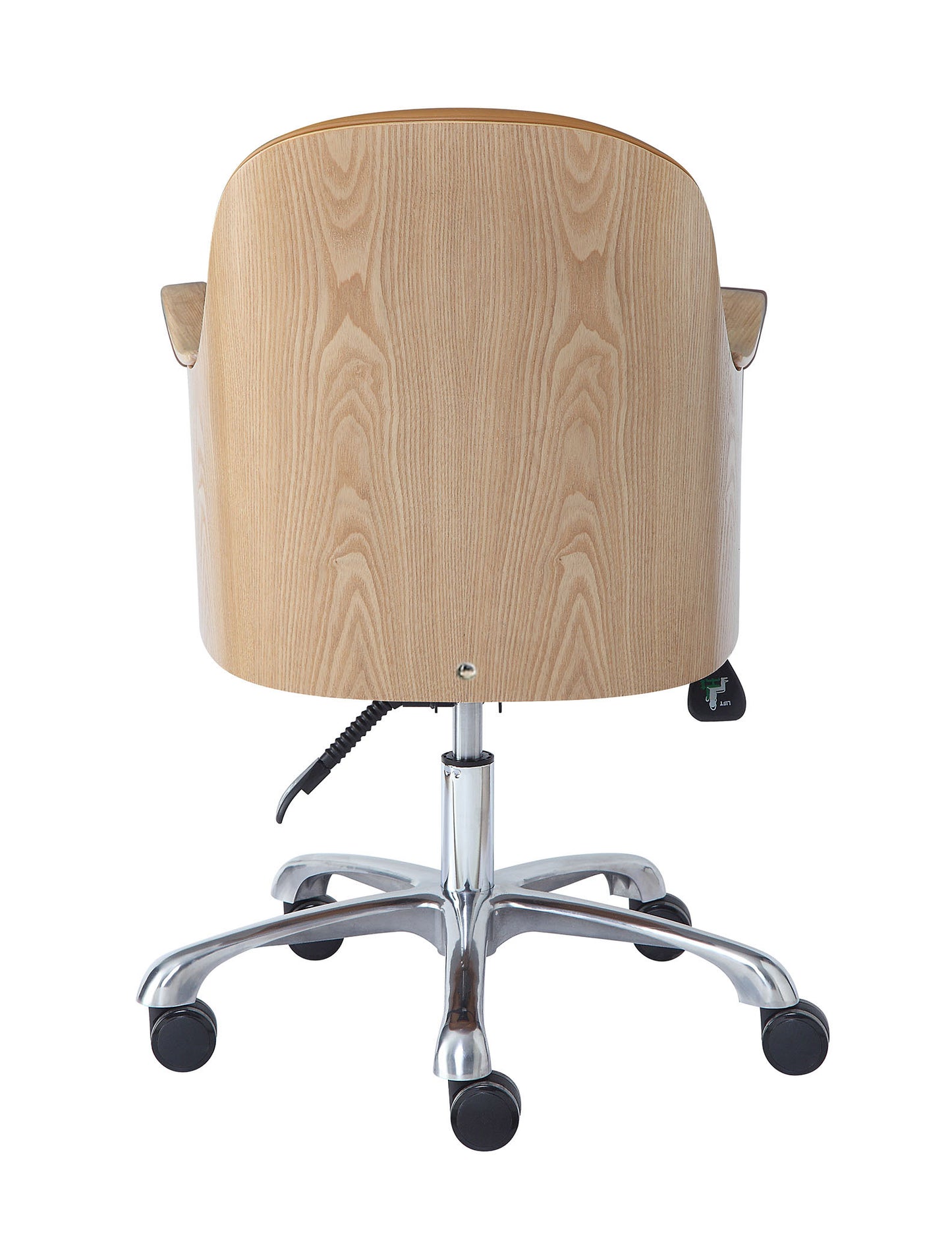 Oakland Tan Faux Leather & Ash Swivel Chair Premium Comfort