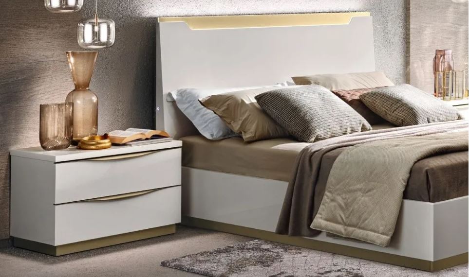 KIKI Hi Gloss LED BED & Storage