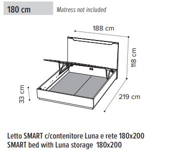 KIKI Hi Gloss LED BED & Storage