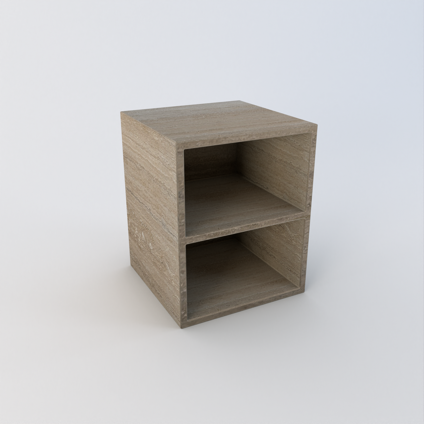Lena Side Table with Shelf – Custom Stone Furniture in Granite, Quartz & Marble