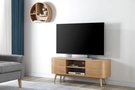 Stockholm Oak TV Stand Stylish Oak Media Stand