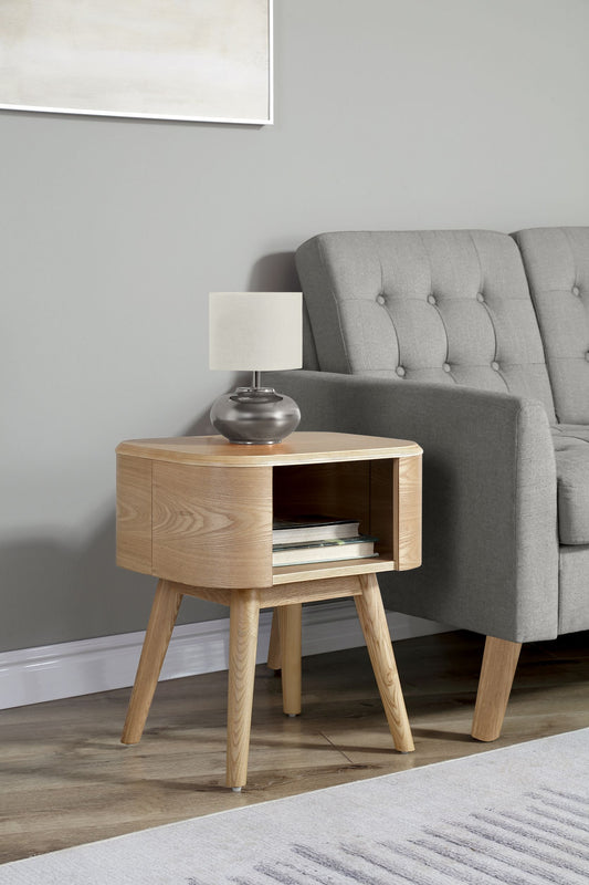 Stockholm Oak Lamp Table Timeless Oak with Modern Flair