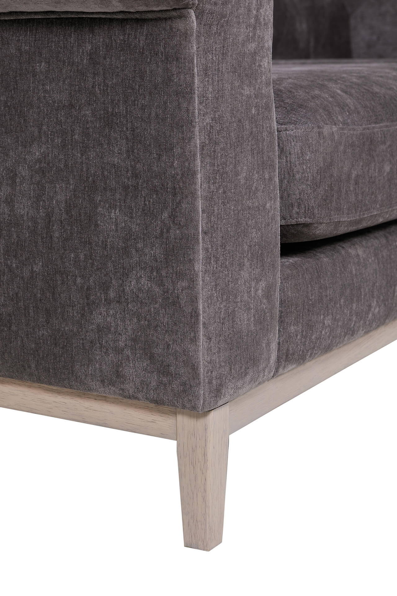Hamilton 2 Seater Chesterfield-Style Sofa – Dark Grey Chenille