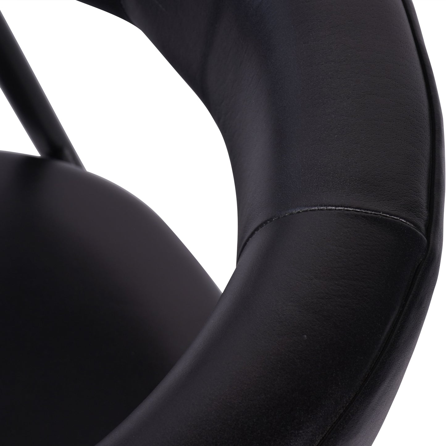 Winston Leather Dining Chairs in Charcoal - Set of 2