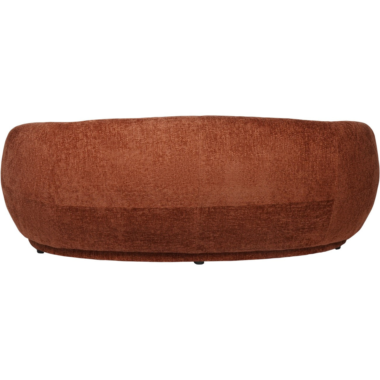 Camilla Curved Mini Sofa – Terracotta Chenille
