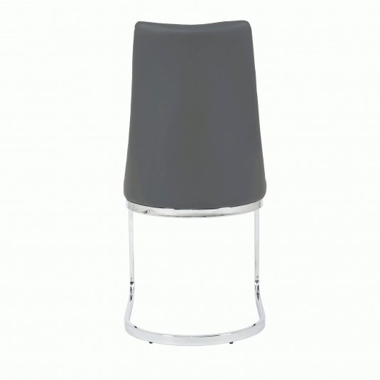 Christina Stitched Faux Leather & Chrome Dining Chair