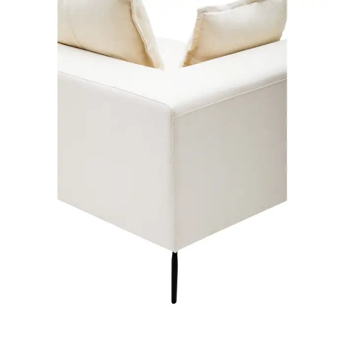 Elsin 3-Seater Sofa – Cream or Grey Fabric