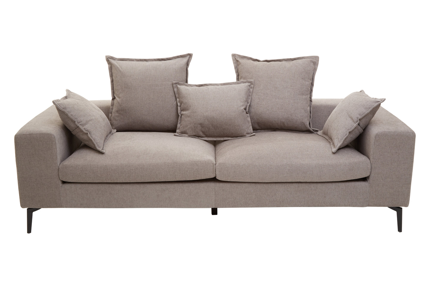 Elsin 3-Seater Sofa – Cream or Grey Fabric