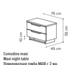 Kara Mini Bedside 2 Drawers