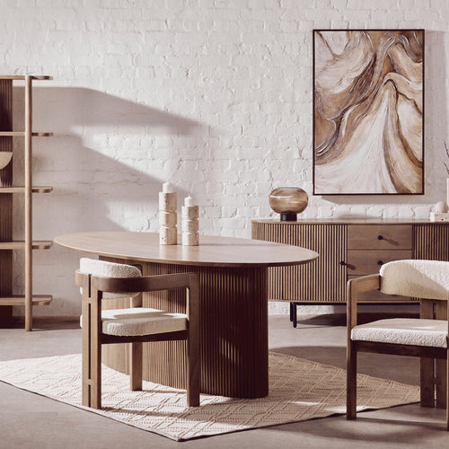 Marcel Grey Mango Wood Chair with Cream Upholstery