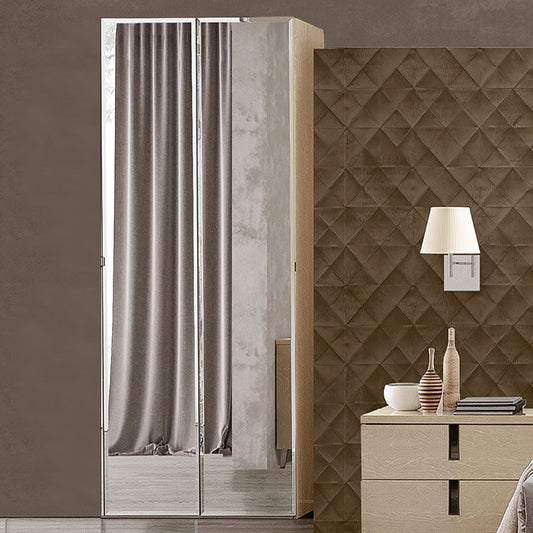 Abrianna Ivory Birch Mirrored Wardrobe
