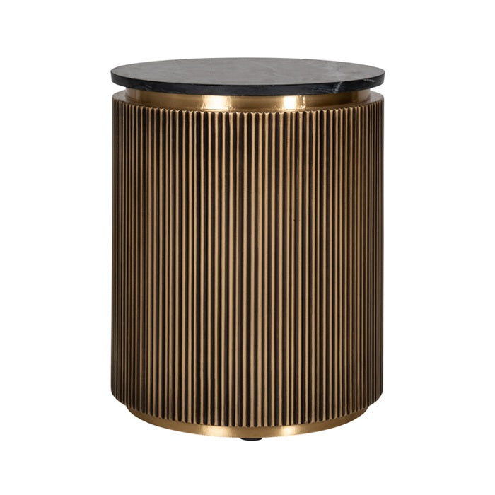 Inessa Marble Iron End Table
