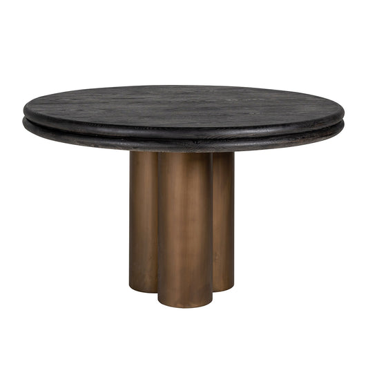 Modern Marco Oak Round Dining Table Stylish Oak Finish