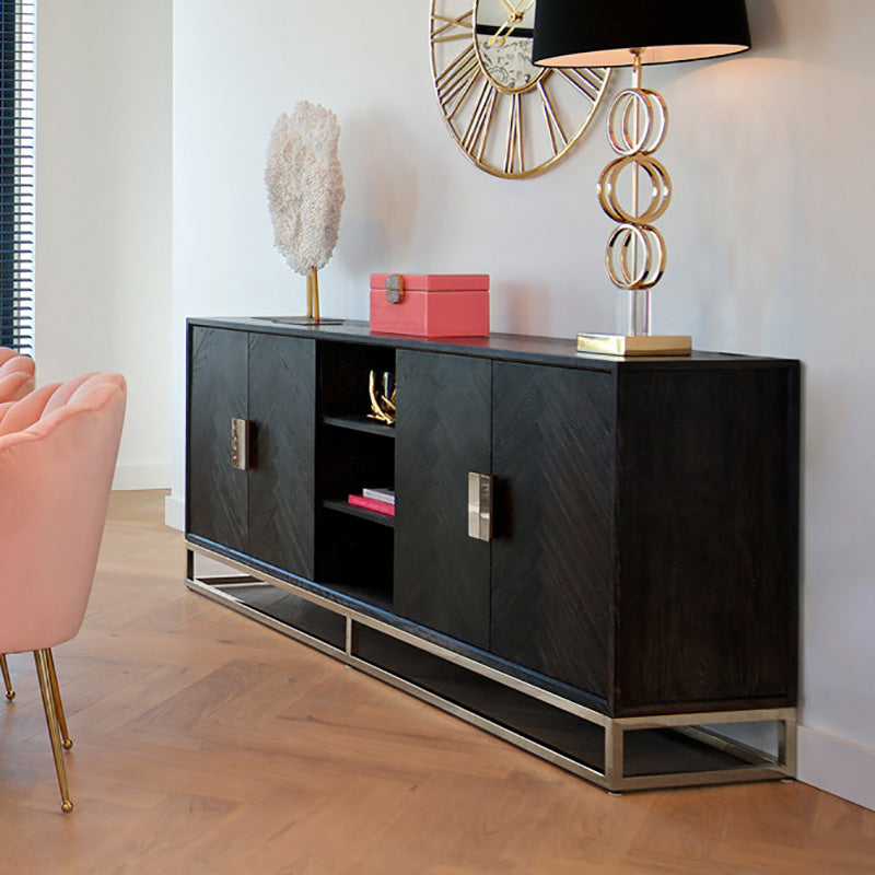 Bronwyn Black Oak  4dr Sideboard