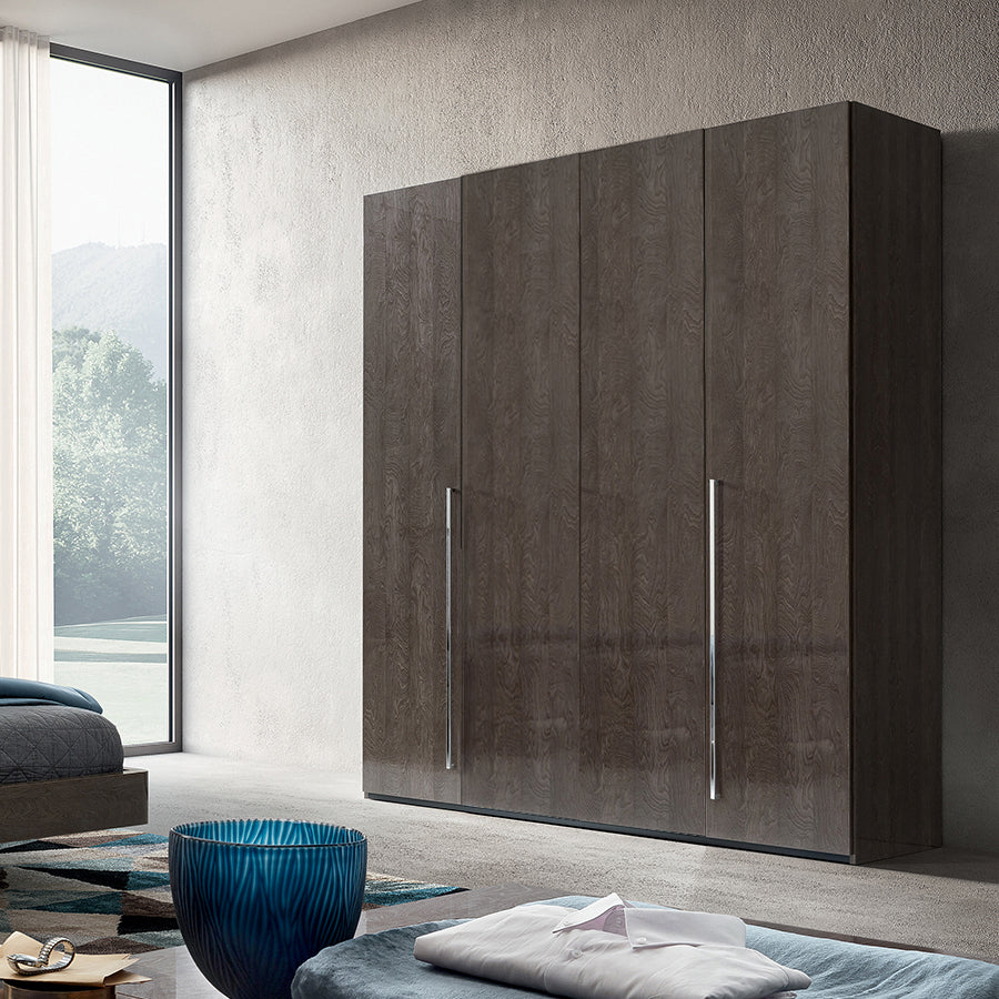 Romeli Silver Birch Hinged Non Mirrored Wardrobe (Various Sizes)