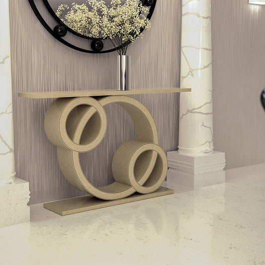 Sorrento Ammonite Botticino Quartz Console Table