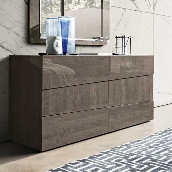 Tullio Silver Birch 6 Drawer Chest of Drawers