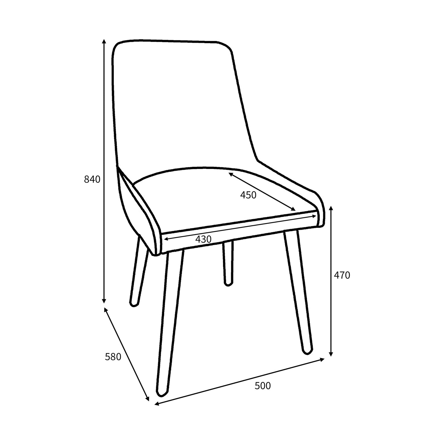 Copen Dining Chair - Set of 2