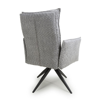 Belsize Texture Effect Swivel Dining Chair - Set of 2