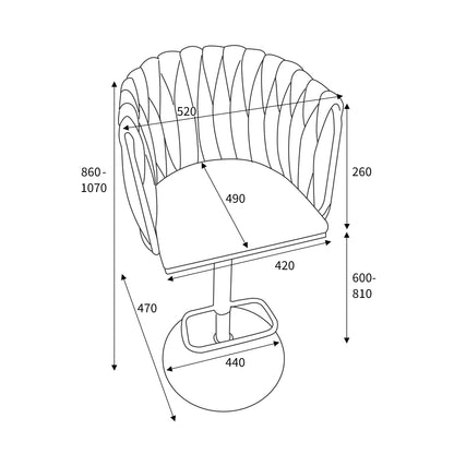 Jessie Textured Bar Stool