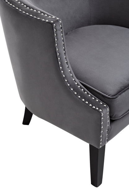 Lyssa Velvet Studded Chair