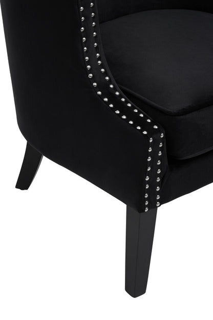 Lyssa Velvet Studded Chair