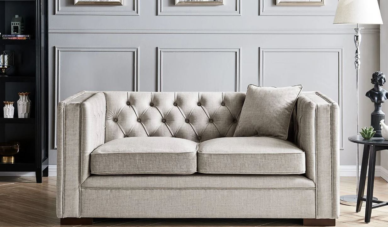 Luxe 3 & 2 Seater Sofa Set in Slate Grey – Clearance Offer